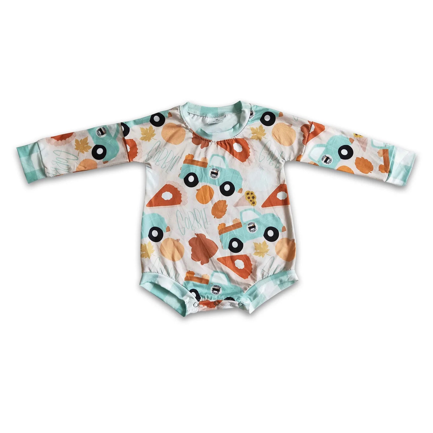 RTS NO MOQ Sibling milk silk Baby Girls Cute Halloween Pumpkin Print Long Sleeve Rompers