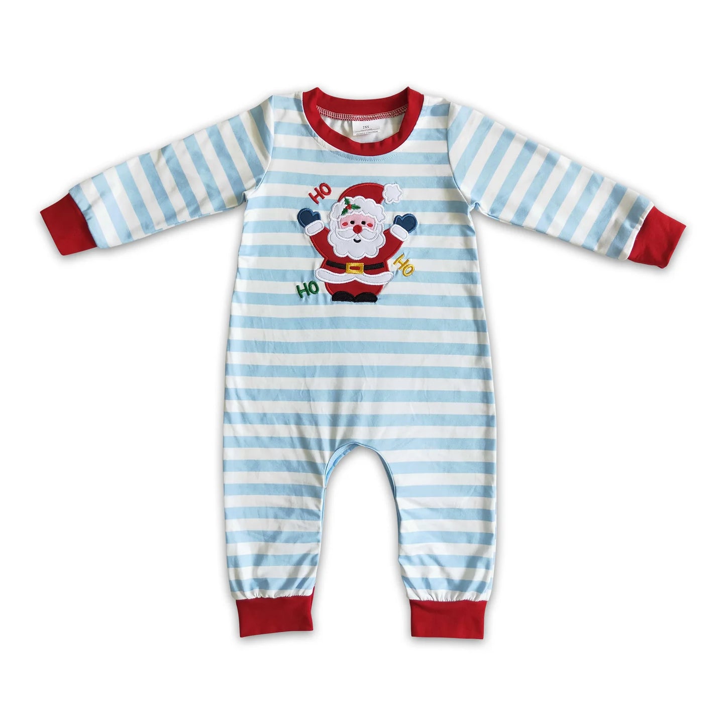 RTS NO MOQ Sibling milk silk Baby Boys Girls Christmas Santa Milk Cookie Print Long Sleeve Rompers