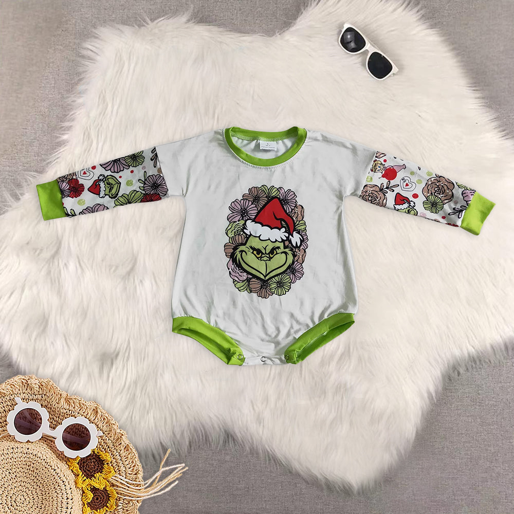 RTS NO MOQ Baby boy clothes Christmas long Sleeve Romper Mixed Sizes