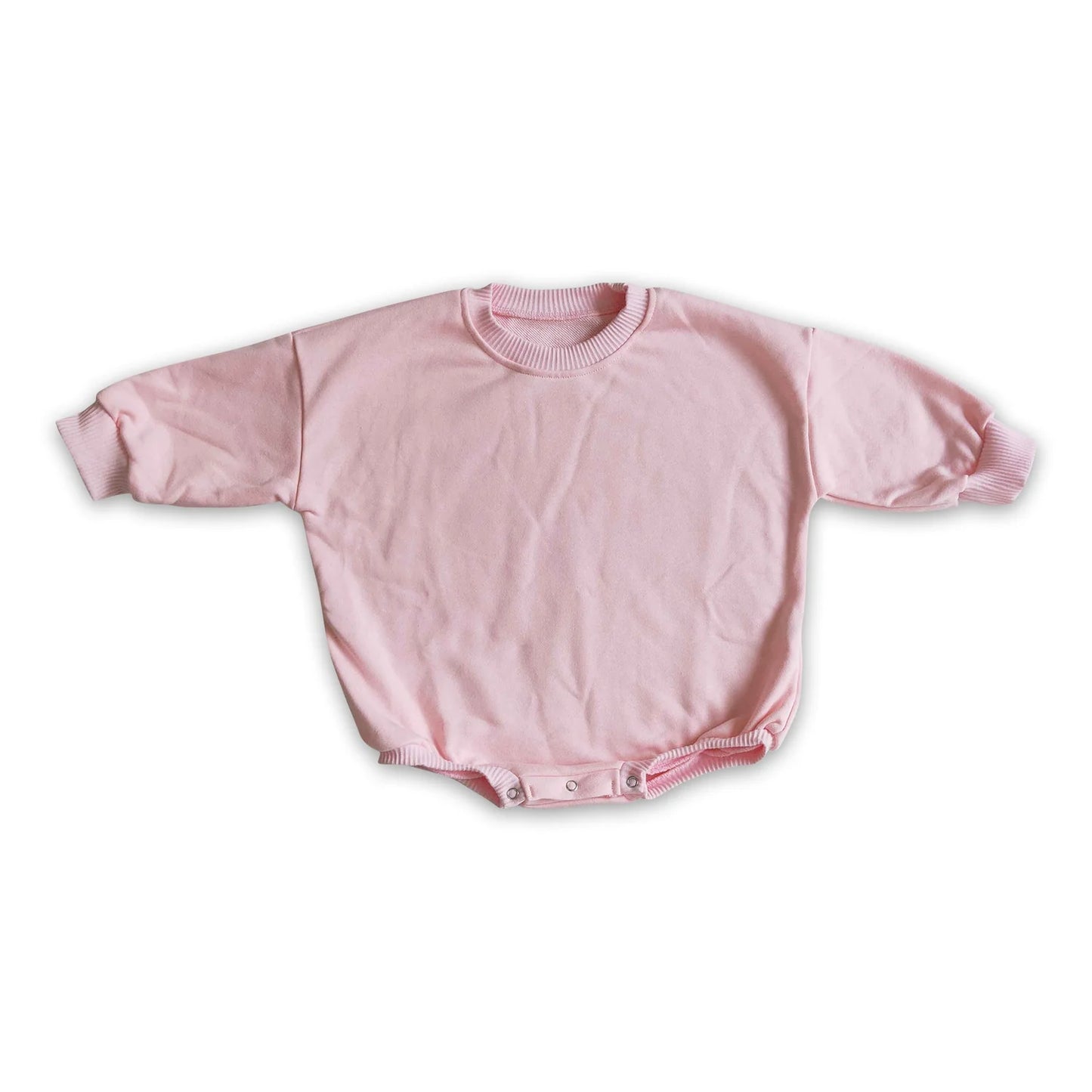 RTS NO MOQ Sibling cotton Baby Girls Solid Color Long Sleeve Casual Winter Romper Sweater