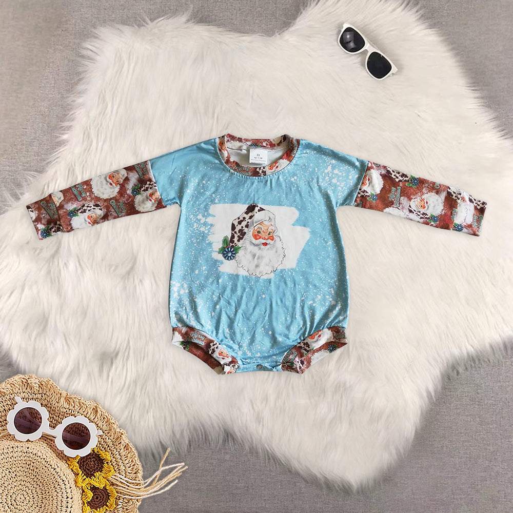 RTS NO MOQ Baby boy clothes Christmas long Sleeve Romper Mixed Sizes