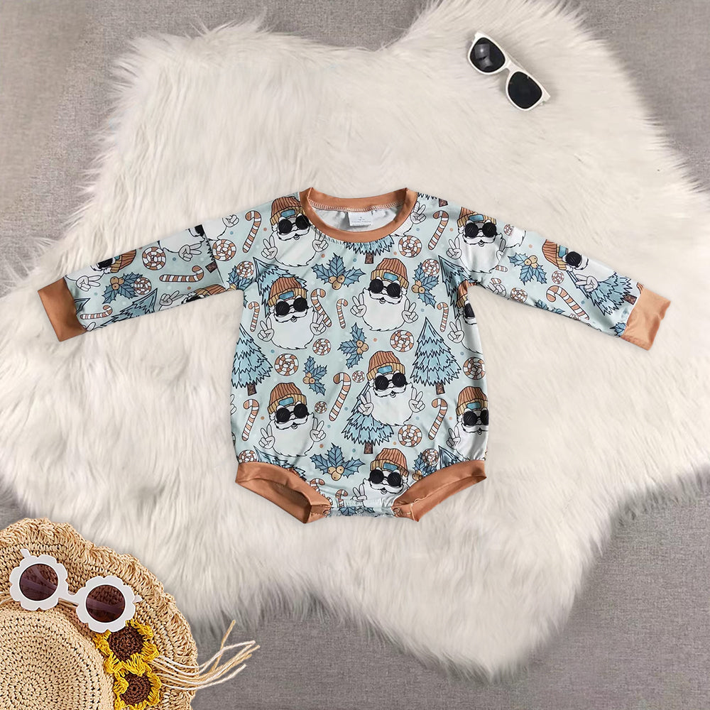 RTS NO MOQ Baby boy clothes Christmas long Sleeve Romper Mixed Sizes
