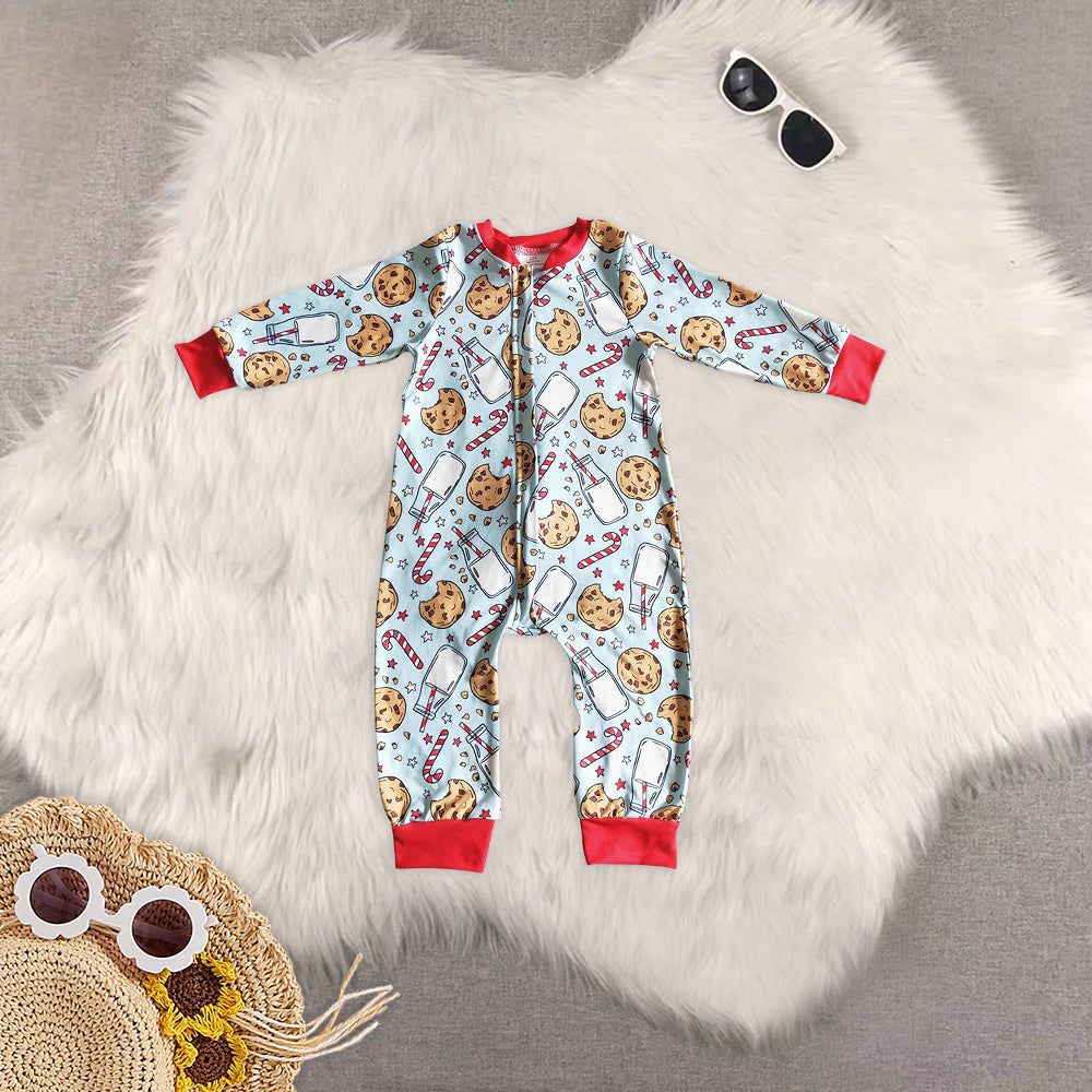 RTS NO MOQ Baby boy clothes Christmas long Sleeve Romper Mixed Sizes