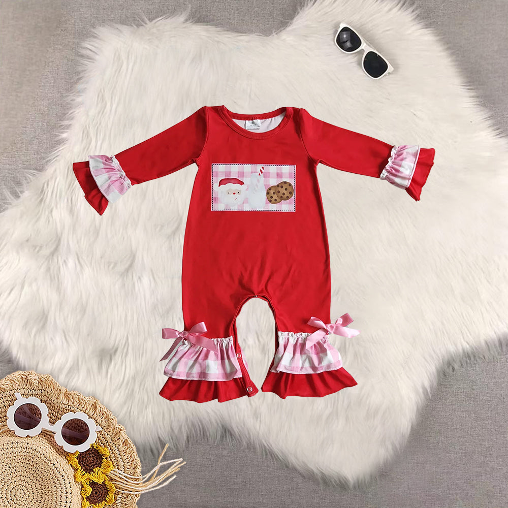RTS NO MOQ Sibling Baby girls boy clothes Christmas long-sleeved trousers suit & romper