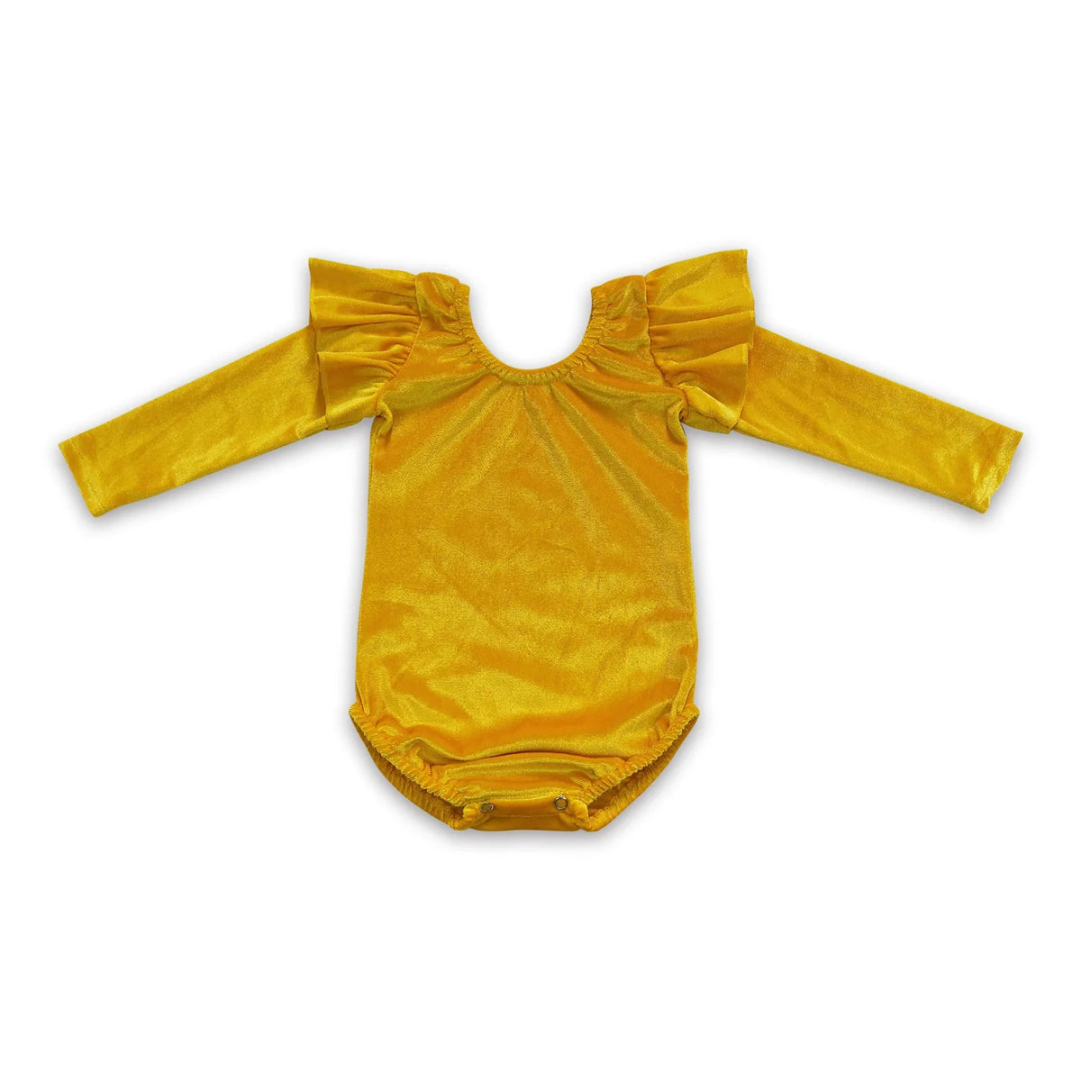 RTS NO MOQ Sibling baby girl clothes Gold velvet long sleeve rompers