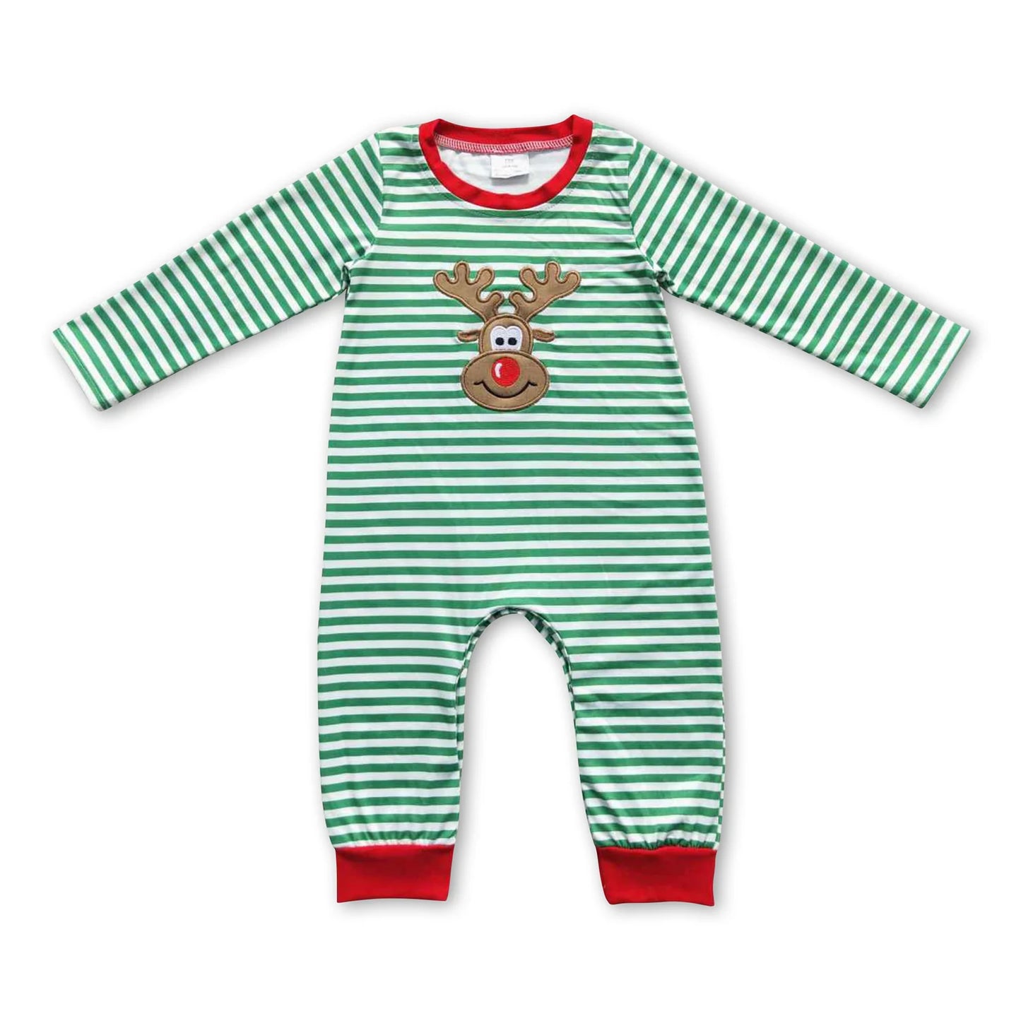 RTS NO MOQ Sibling milk silk Baby Boys Girls Christmas Santa Milk Cookie Print Long Sleeve Rompers