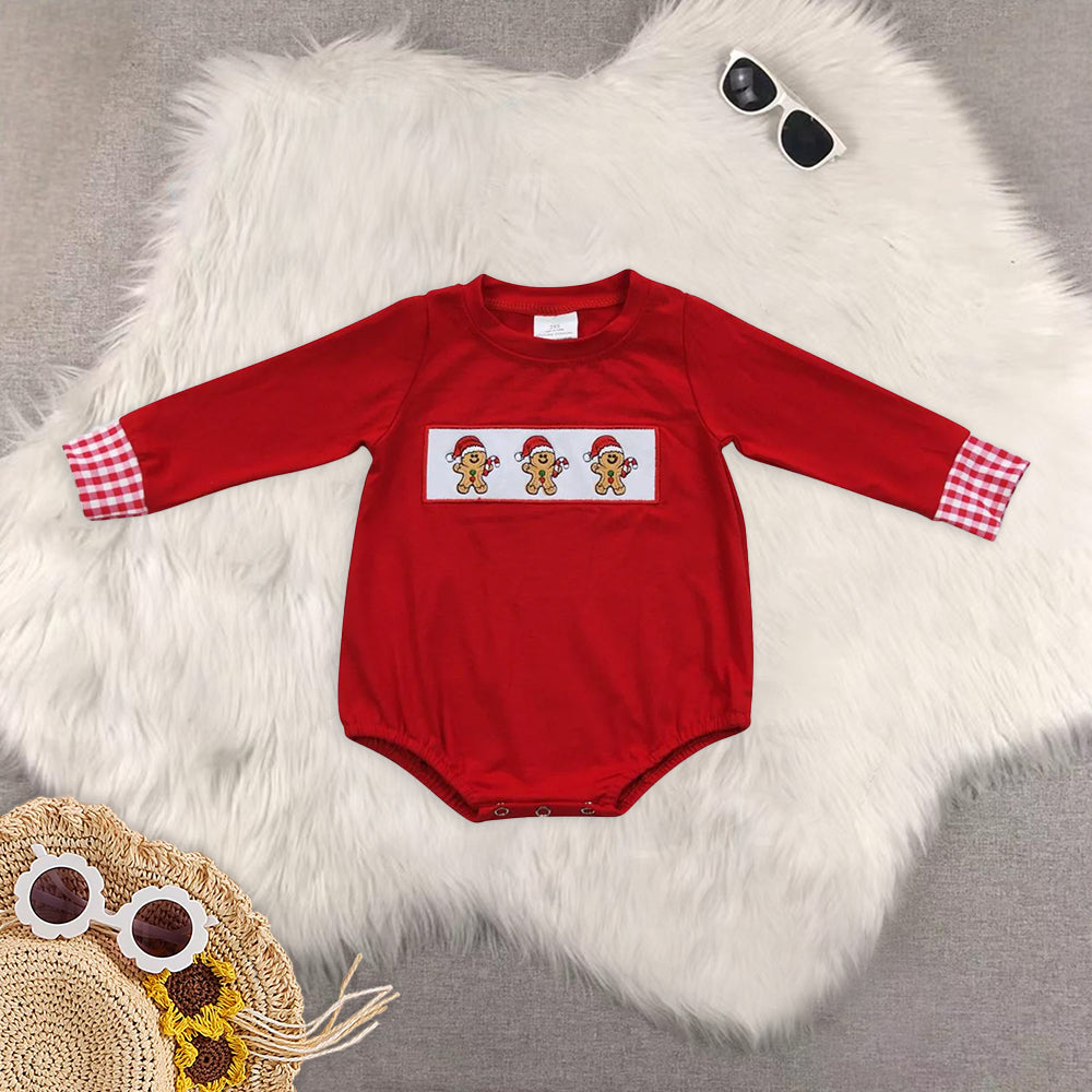 RTS NO MOQ Baby boy clothes Christmas long Sleeve Romper Mixed Sizes