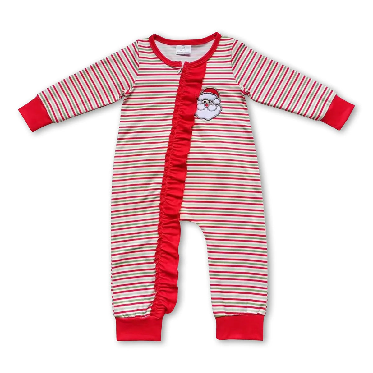 RTS NO MOQ Sibling Baby girl clothes embroidery Christmas long-sleeved trousers suit & romper and adult pants