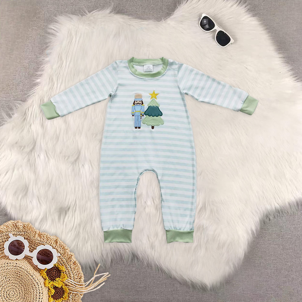 RTS NO MOQ Baby boy clothes Christmas long Sleeve Romper Mixed Sizes