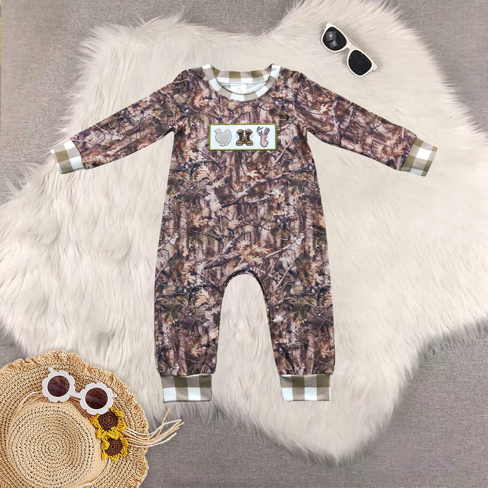 RTS NO MOQ Sibling baby girls boys clothes embroidery turkey long-sleeved trousers suits and romper