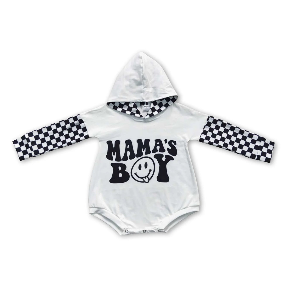 RTS NO MOQ Sibling baby boy clothes Letter "MAMAS" long-sleeved short romper