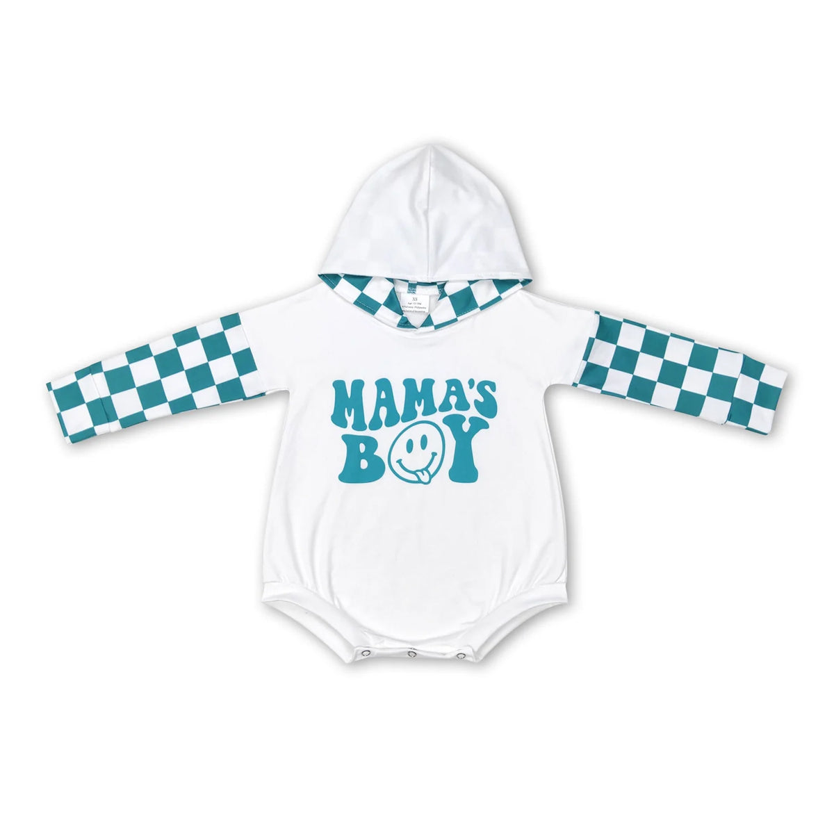 RTS NO MOQ Sibling baby boy clothes Letter "MAMAS" long-sleeved short romper