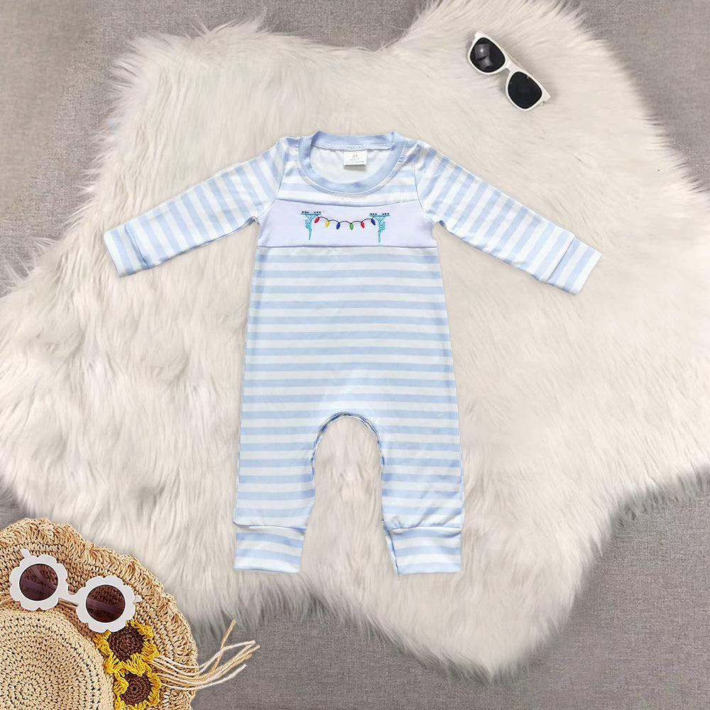 RTS NO MOQ Baby boy clothes Christmas long Sleeve Romper Mixed Sizes