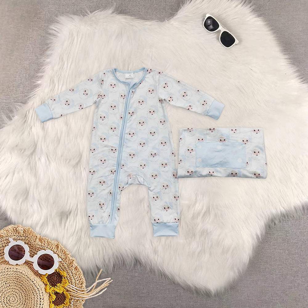 RTS NO MOQ Baby boy clothes Christmas long Sleeve Romper Mixed Sizes