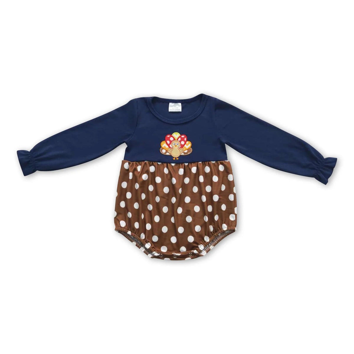 RTS NO MOQ Sibling milk silk Embroidery Baby Girls And Boys Thanksgiving Turkey Short Sleeve Top Pants Casual Sets Rompers Long Sleeve Rompers