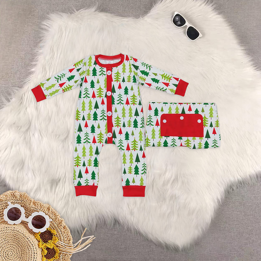 RTS NO MOQ Baby boy clothes Christmas long Sleeve Romper Mixed Sizes
