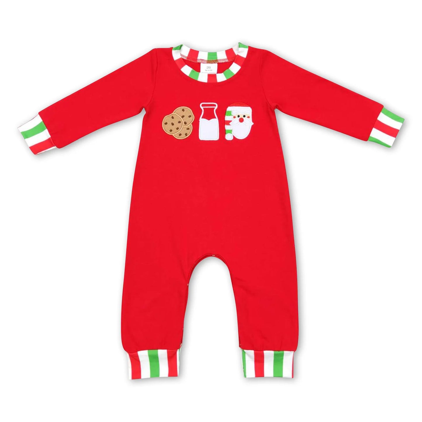 RTS NO MOQ Sibling milk silk Baby Boys Girls Christmas Long Sleeve Rompers Holiday Outfit