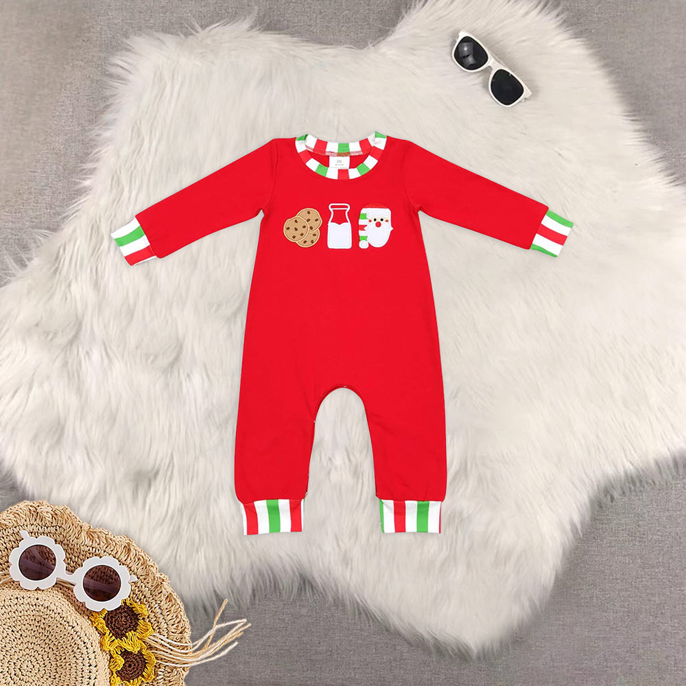 RTS NO MOQ Baby boy clothes Christmas long Sleeve Romper Mixed Sizes