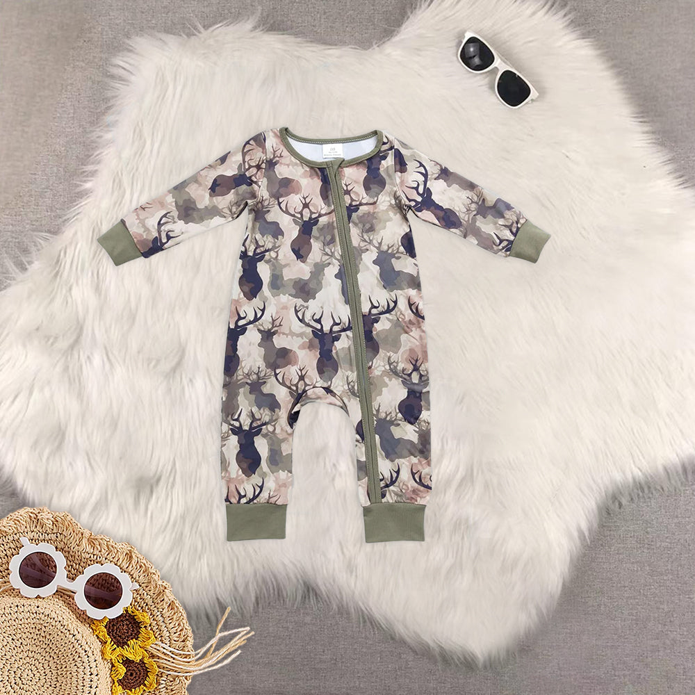 RTS NO MOQ Baby boy clothes Christmas long Sleeve Romper Mixed Sizes