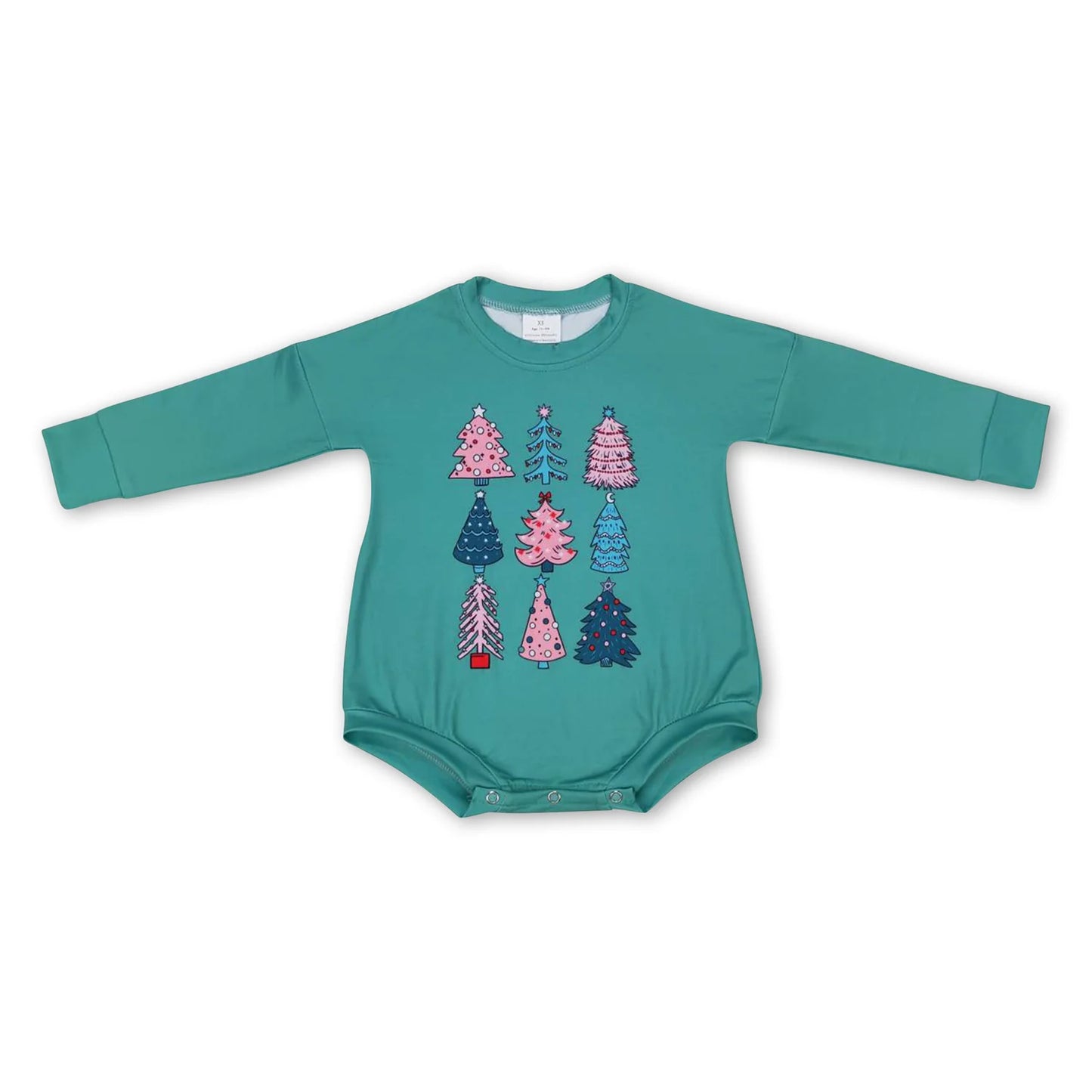 RTS NO MOQ Sibling milk silk Baby Boys Girls Christmas Long Sleeve Santa Print Rompers