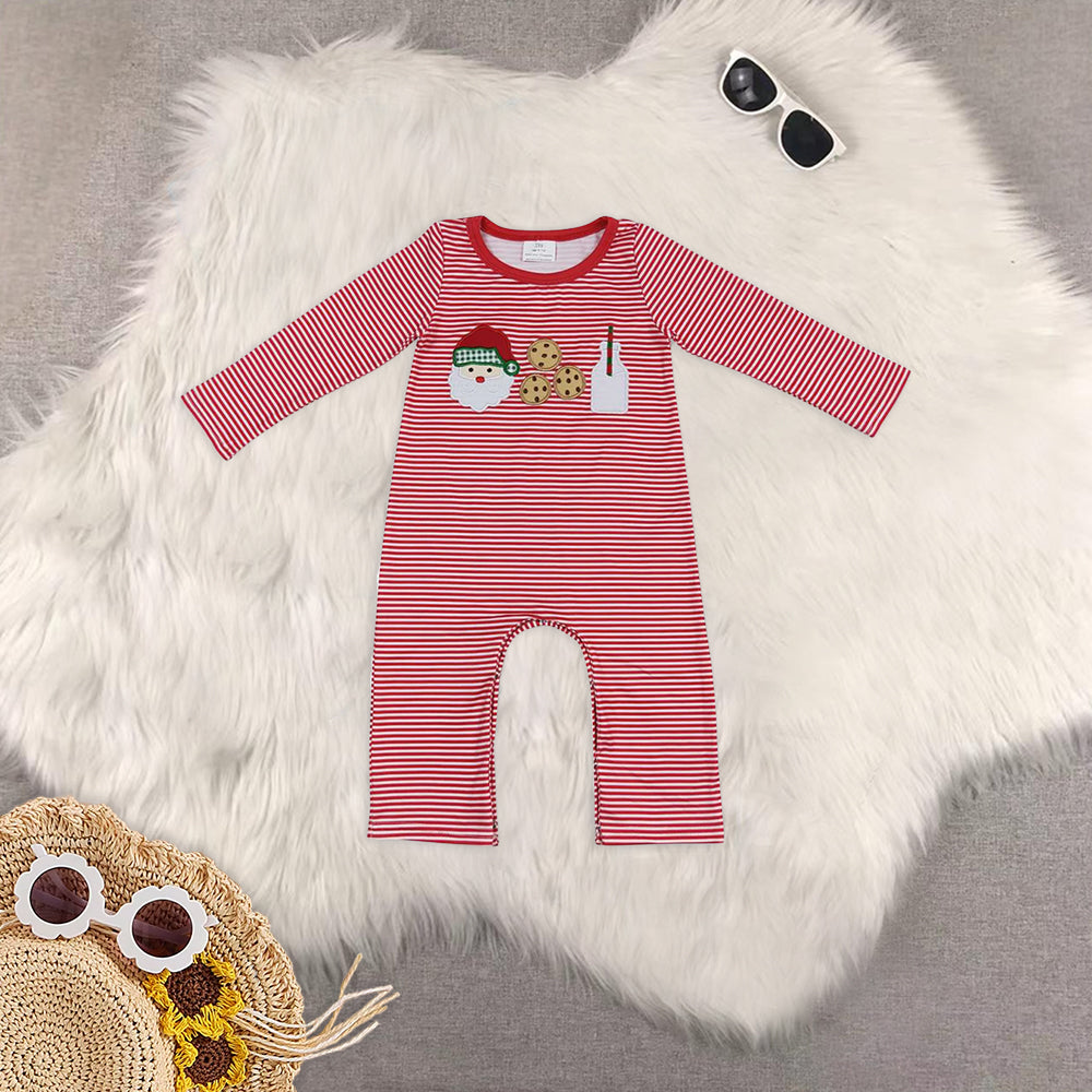 RTS NO MOQ Baby boy clothes Christmas long Sleeve Romper Mixed Sizes