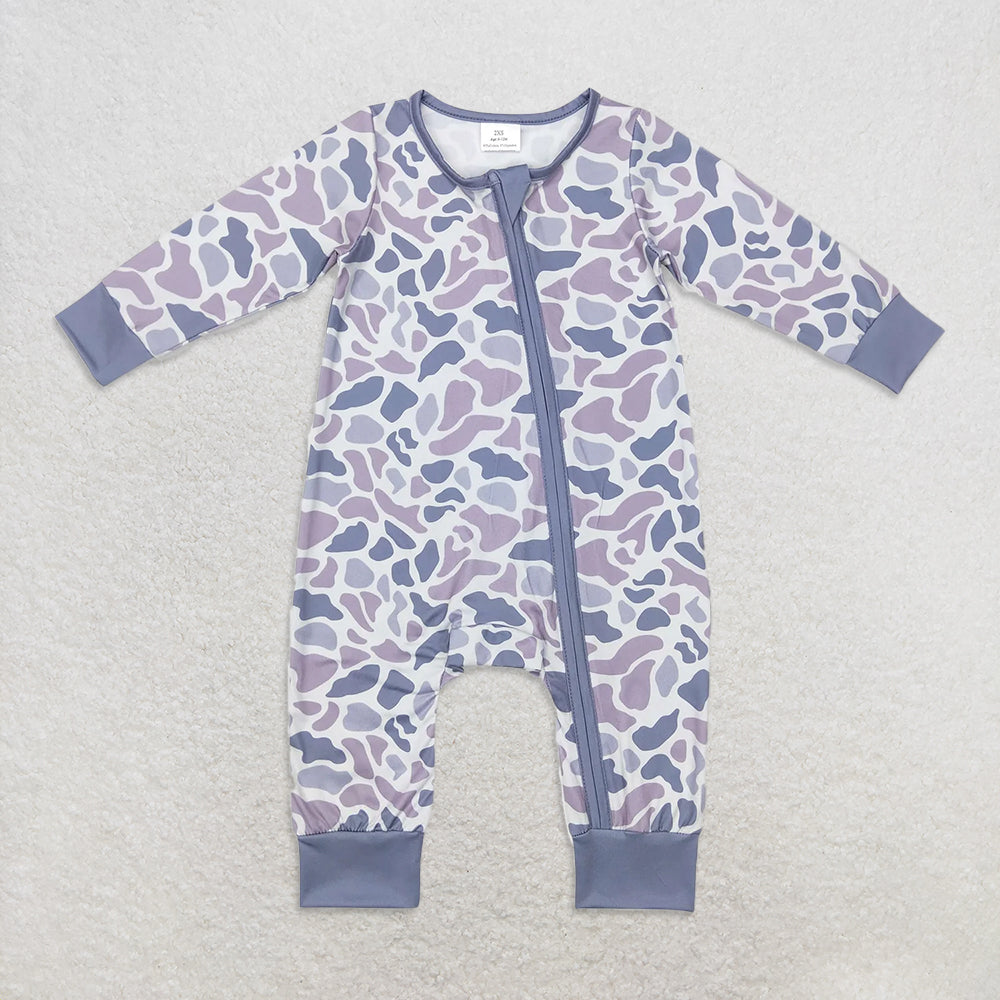 RTS NO MOQ Sibling Baby boy clothes camouflage pullover hooded long sleeve top and pants and romper and adult top