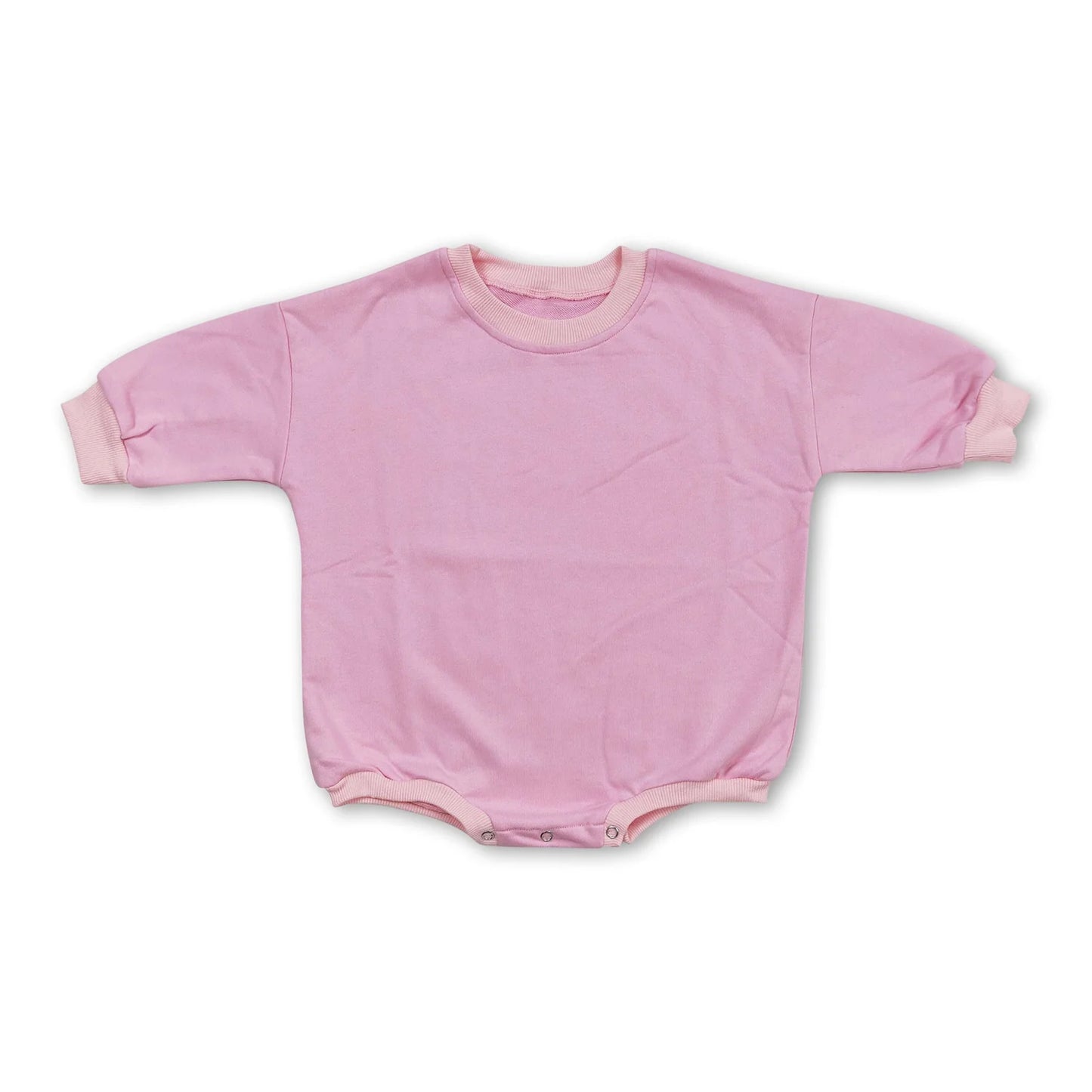 RTS NO MOQ Sibling cotton Baby Girls Solid Color Long Sleeve Casual Winter Romper Sweater