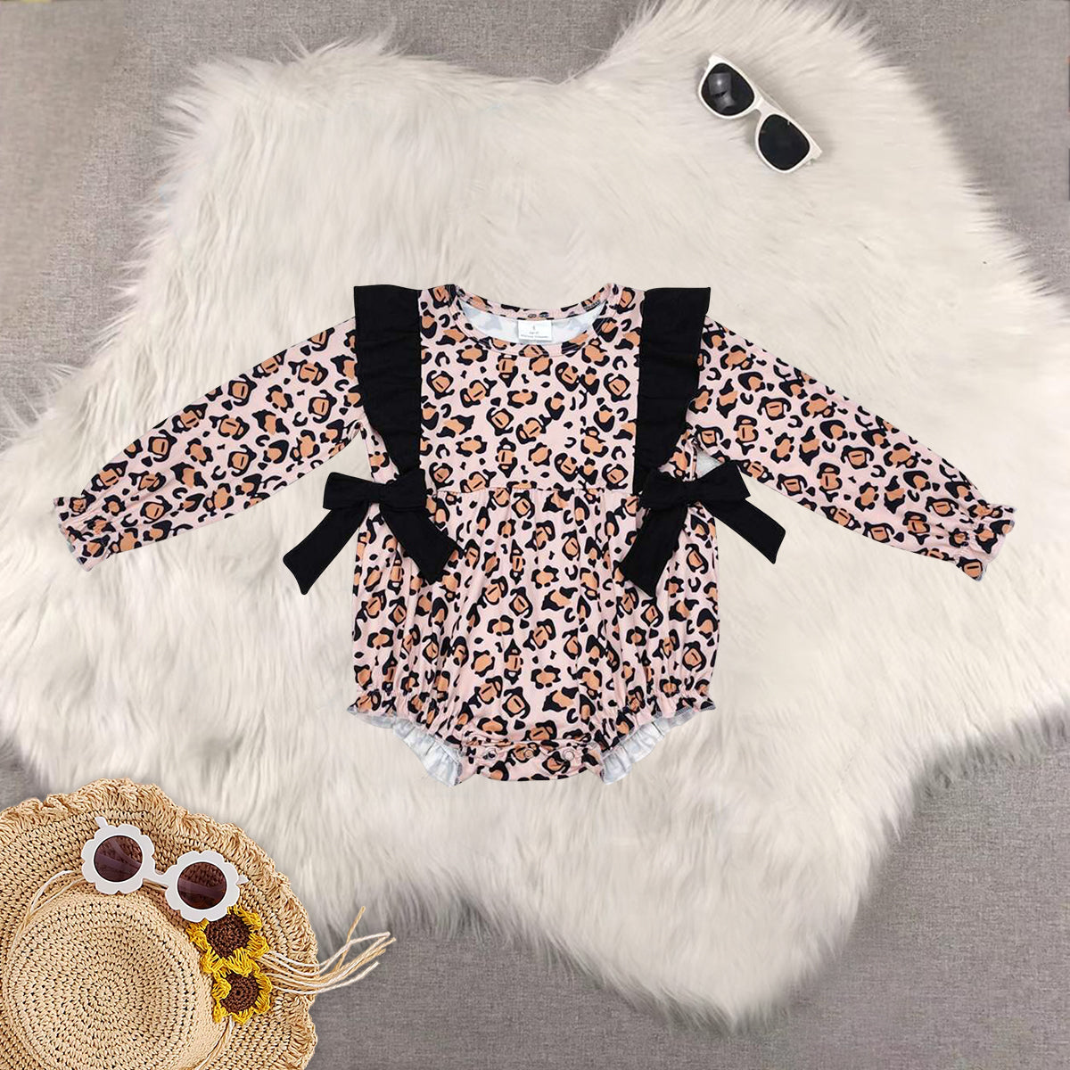 RTS NO MOQ Sibling baby girls clothes fall long-sleeved trousers suit & romper