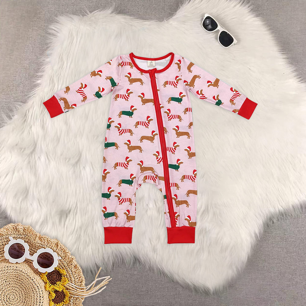 RTS NO MOQ Baby boy clothes Christmas long Sleeve Romper Mixed Sizes