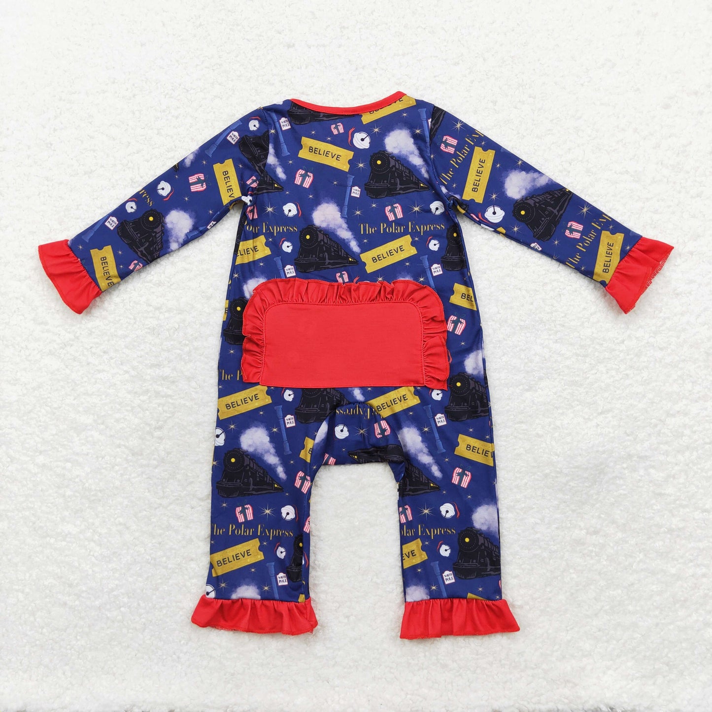 bamboo rts no moq LR1132 believe modal train lace navy blue zipper long sleeve jumpsuit