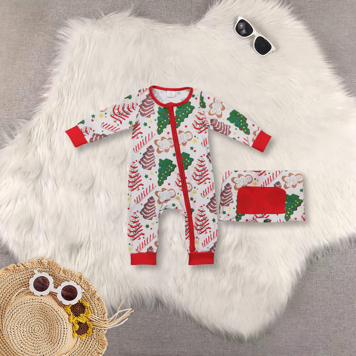 RTS NO MOQ Sibling baby Girls Boys Christmas long sleeve pants sets 2 and rompers 2 and adult top and adult pants Clothes