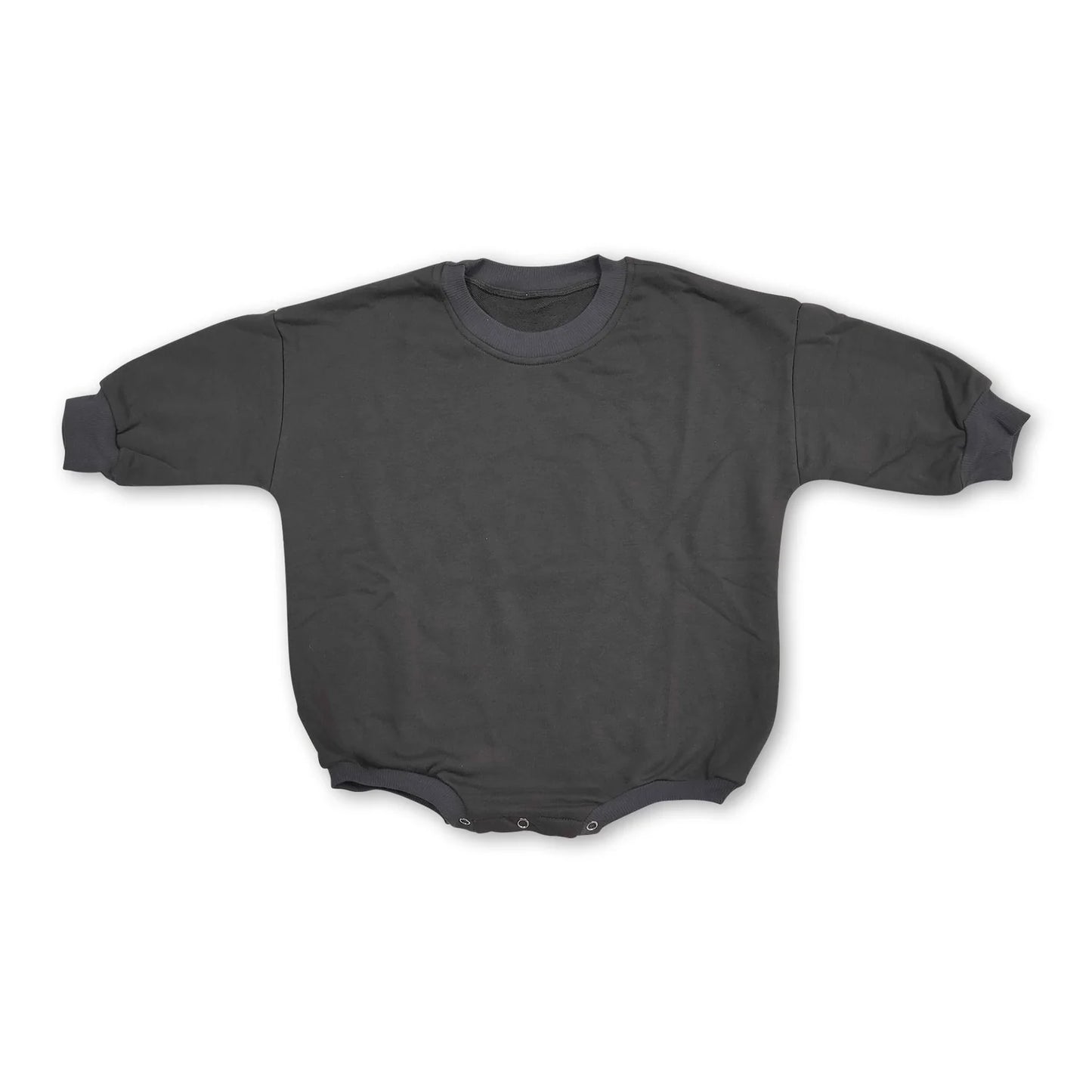 RTS NO MOQ Sibling cotton Baby Boys Solid Color Crew Neck Long Sleeve Sweater Romper Daily Warm Outfit