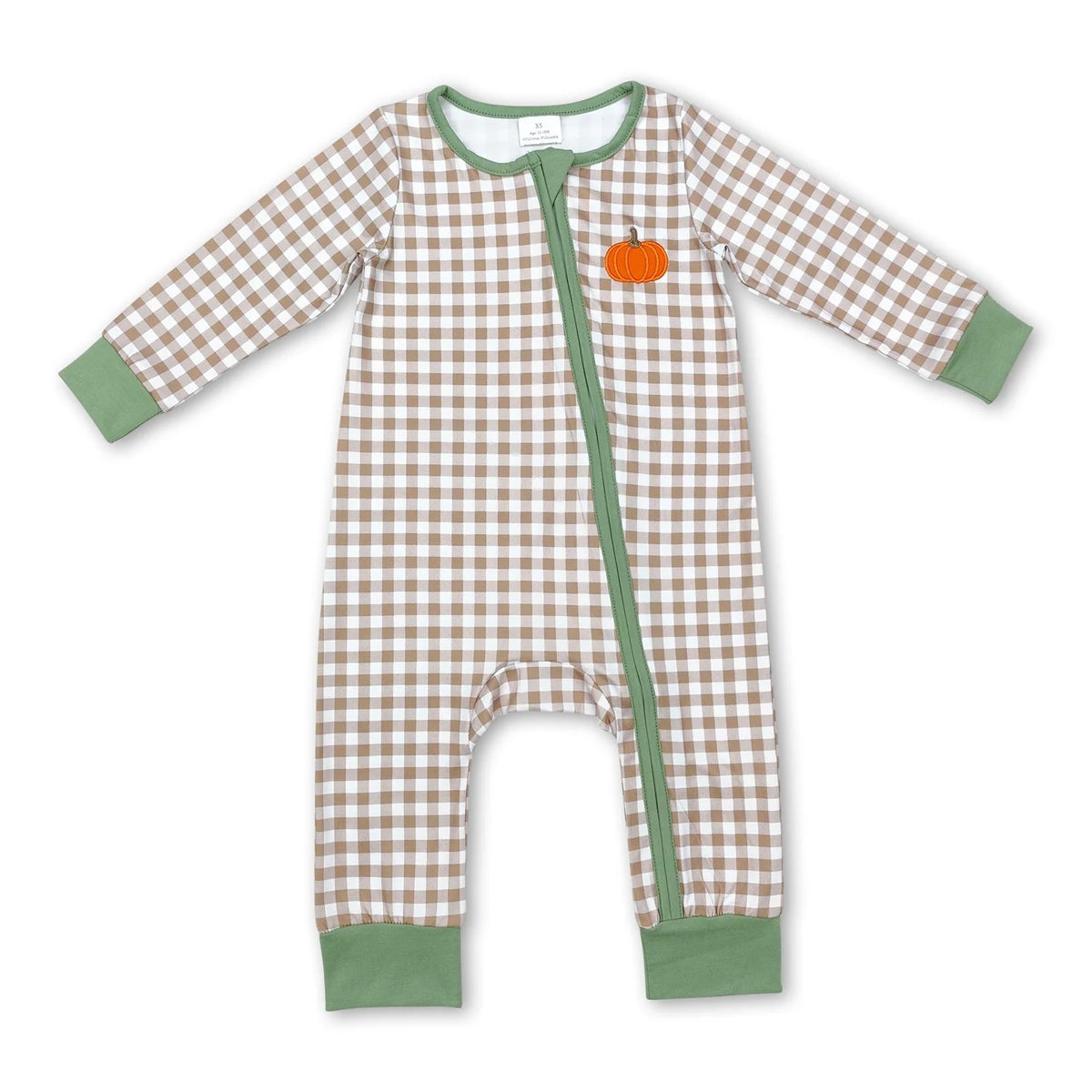 RTS NO MOQ Sibling Baby girls clothes Embroidery pumpkin long-sleeved trousers suit & tops and romper