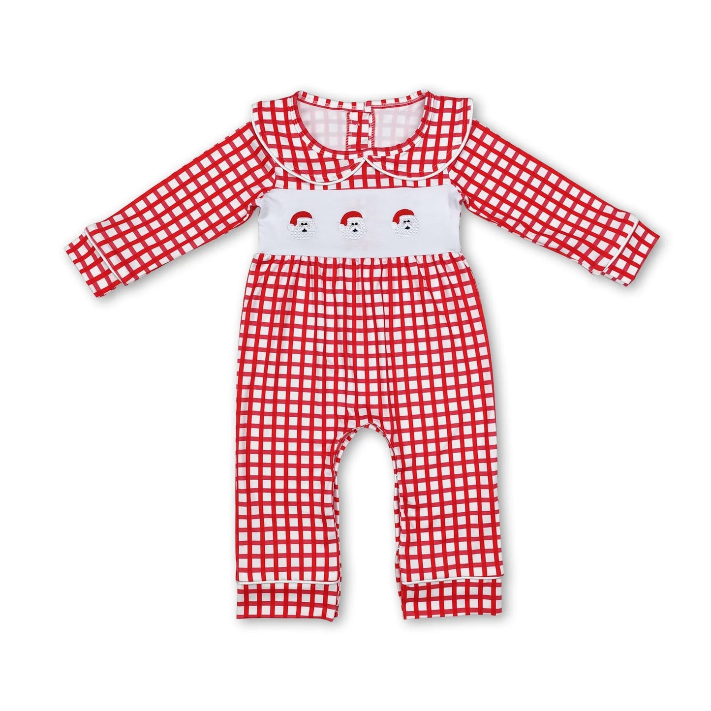 RTS NO MOQ Sibling milk silk Baby Boys Girls Christmas Long Sleeve Rompers Holiday Outfit