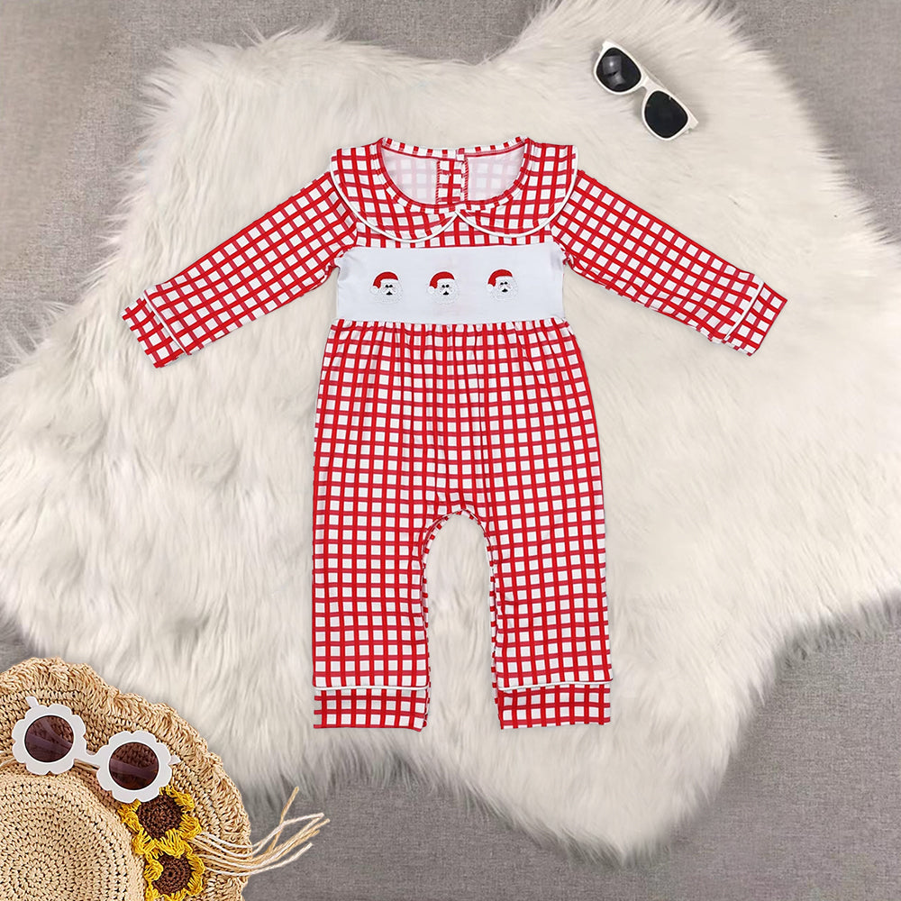 RTS NO MOQ Baby boy clothes Christmas long Sleeve Romper Mixed Sizes