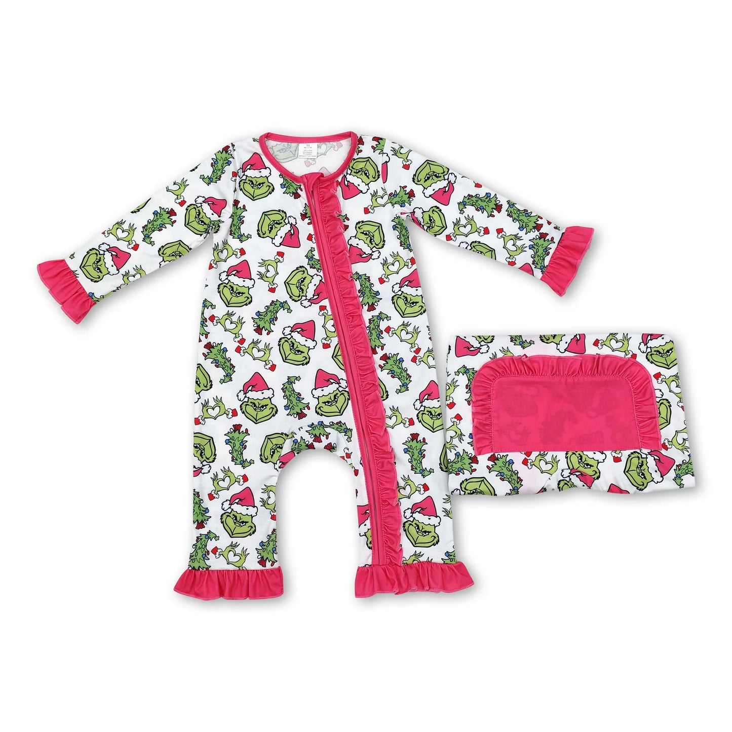 RTS NO MOQ Sibling milk silk Cute Clothes Mama And Me Christmas Print Fur Button Top And Pants Pajama Sets Dress Rompers
