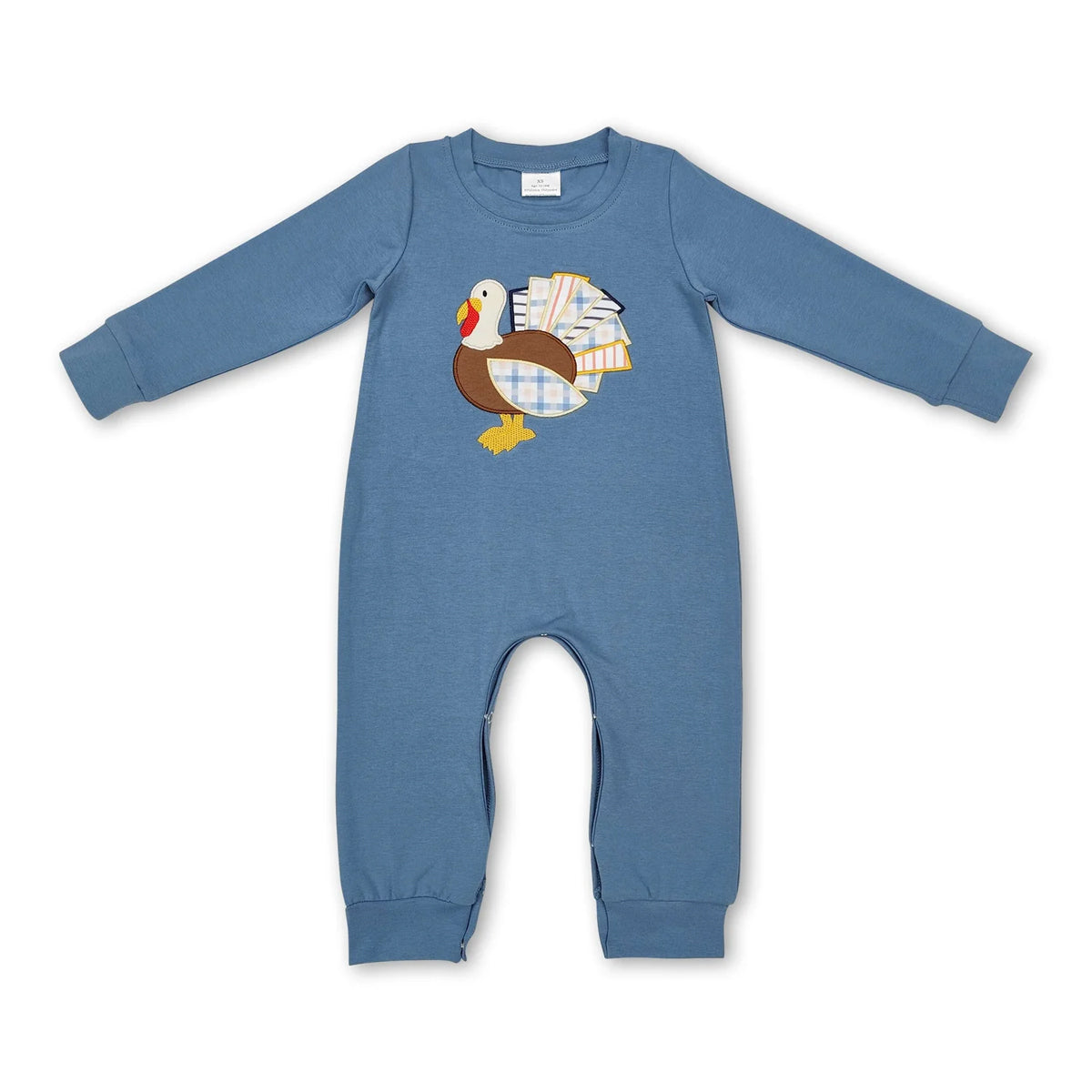 RTS NO MOQ Sibling Baby girls boy clothes Embroidery turkey long sleeved trousers suit & romper