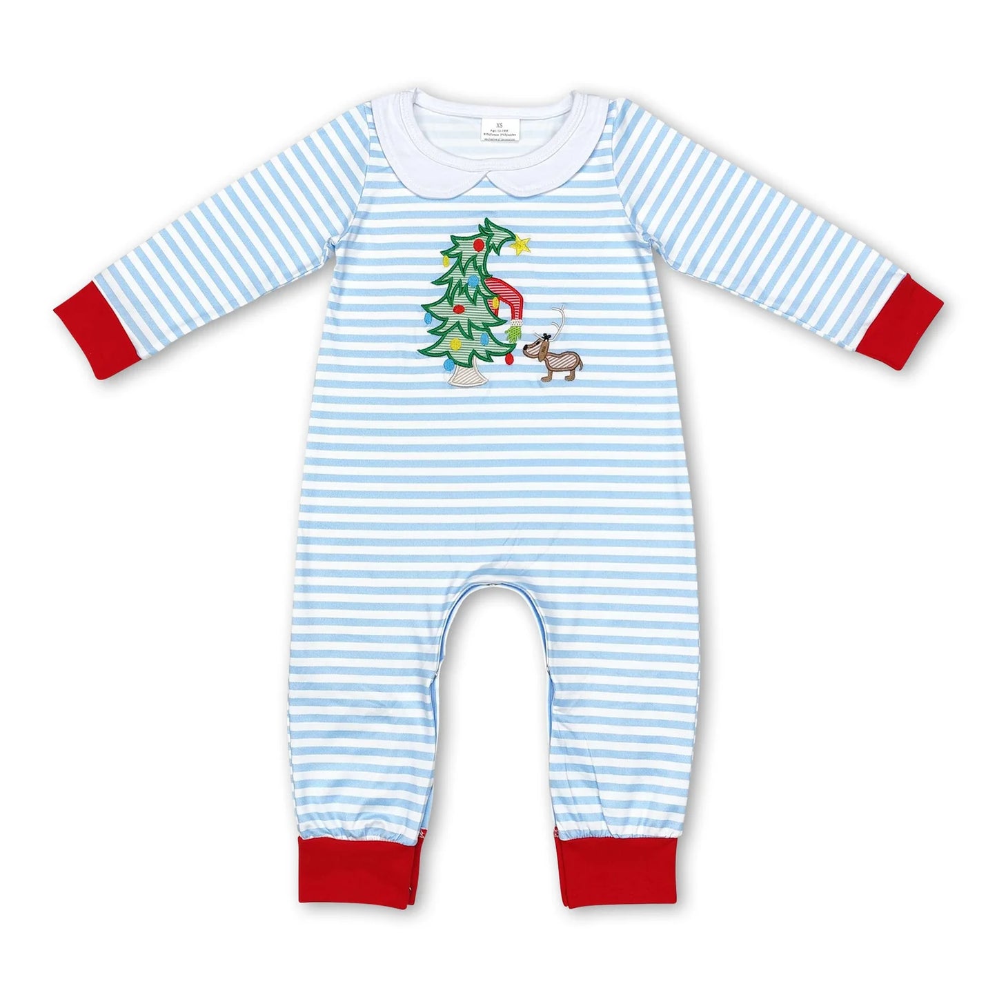 RTS NO MOQ Sibling milk silk Baby Boys Girls Christmas Long Sleeve Rompers Holiday Outfit