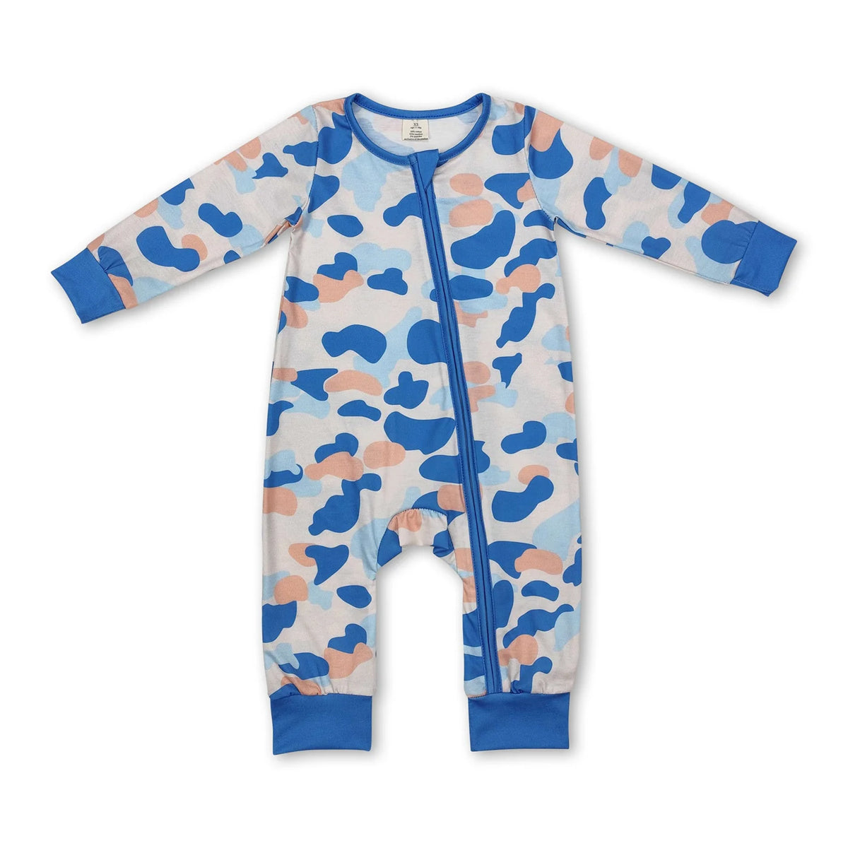 RTS NO MOQ Sibling Baby boy clothes modal camouflage long Sleeve Romper Mixed Sizes