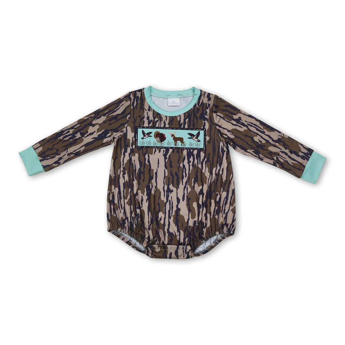RTS NO MOQ Sibling Baby boy clothes duck camouflage long Sleeve Romper Mixed Sizes