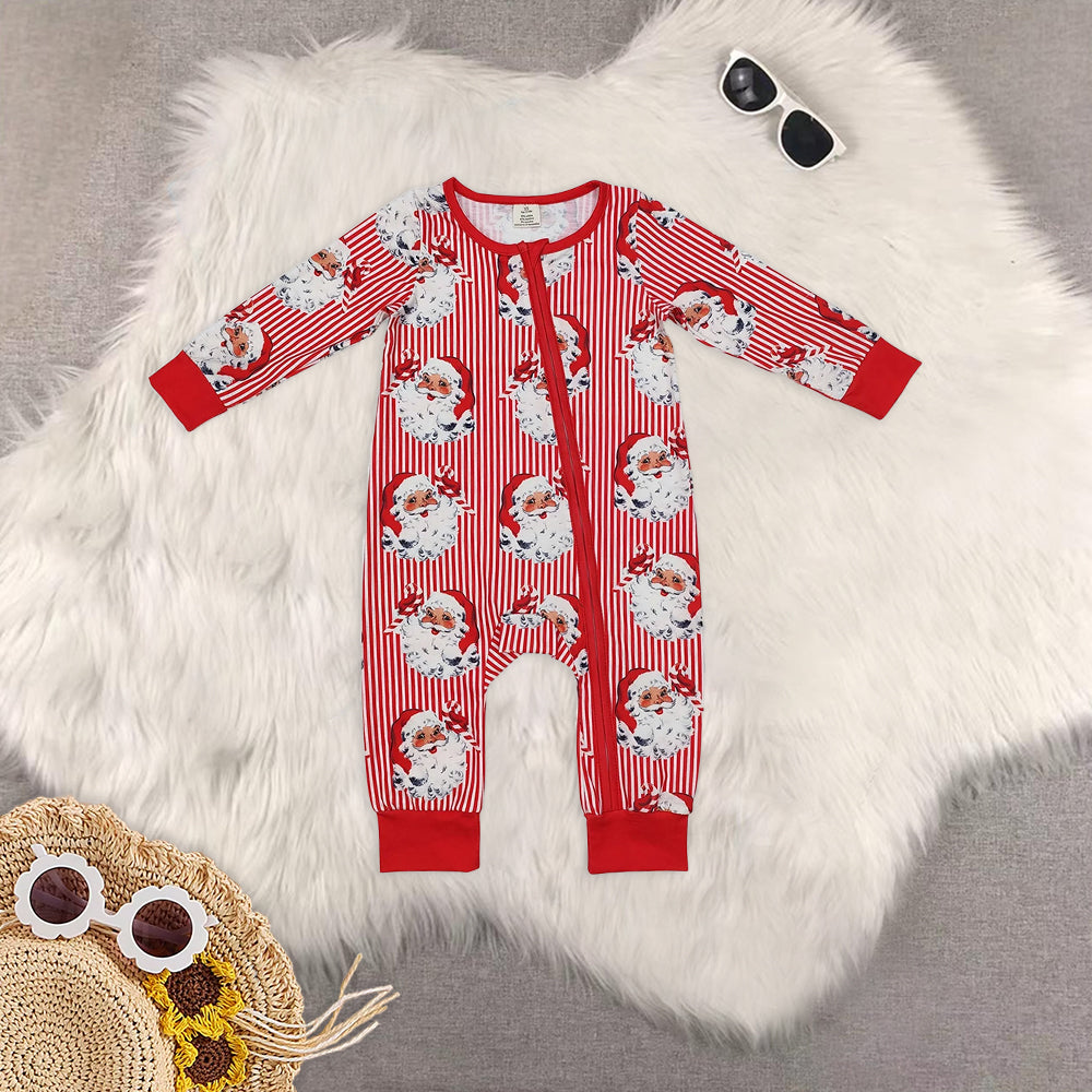 RTS NO MOQ Baby boy clothes Christmas long Sleeve Romper Mixed Sizes