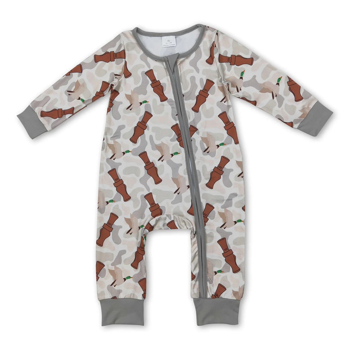RTS NO MOQ Sibling Baby boy clothes modal camouflage long Sleeve Romper Mixed Sizes