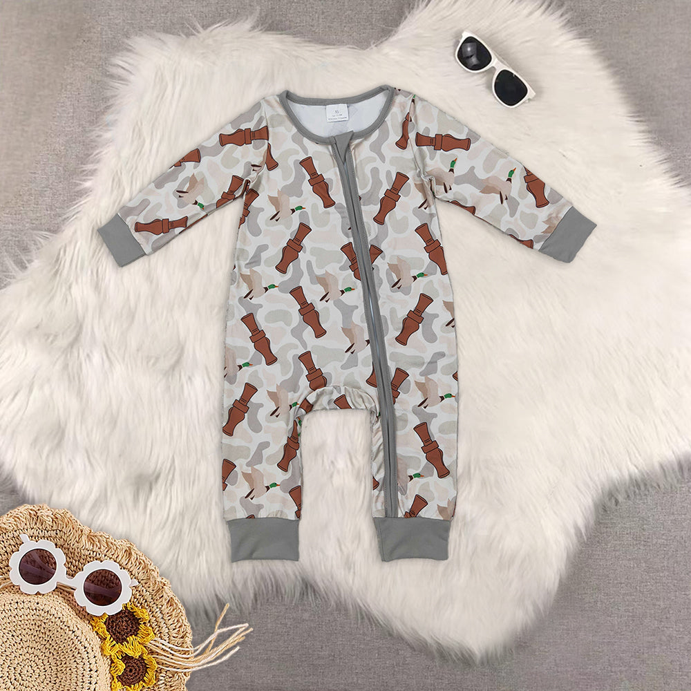 RTS NO MOQ Sibling baby girl clothes camouflage Rompers Clothes