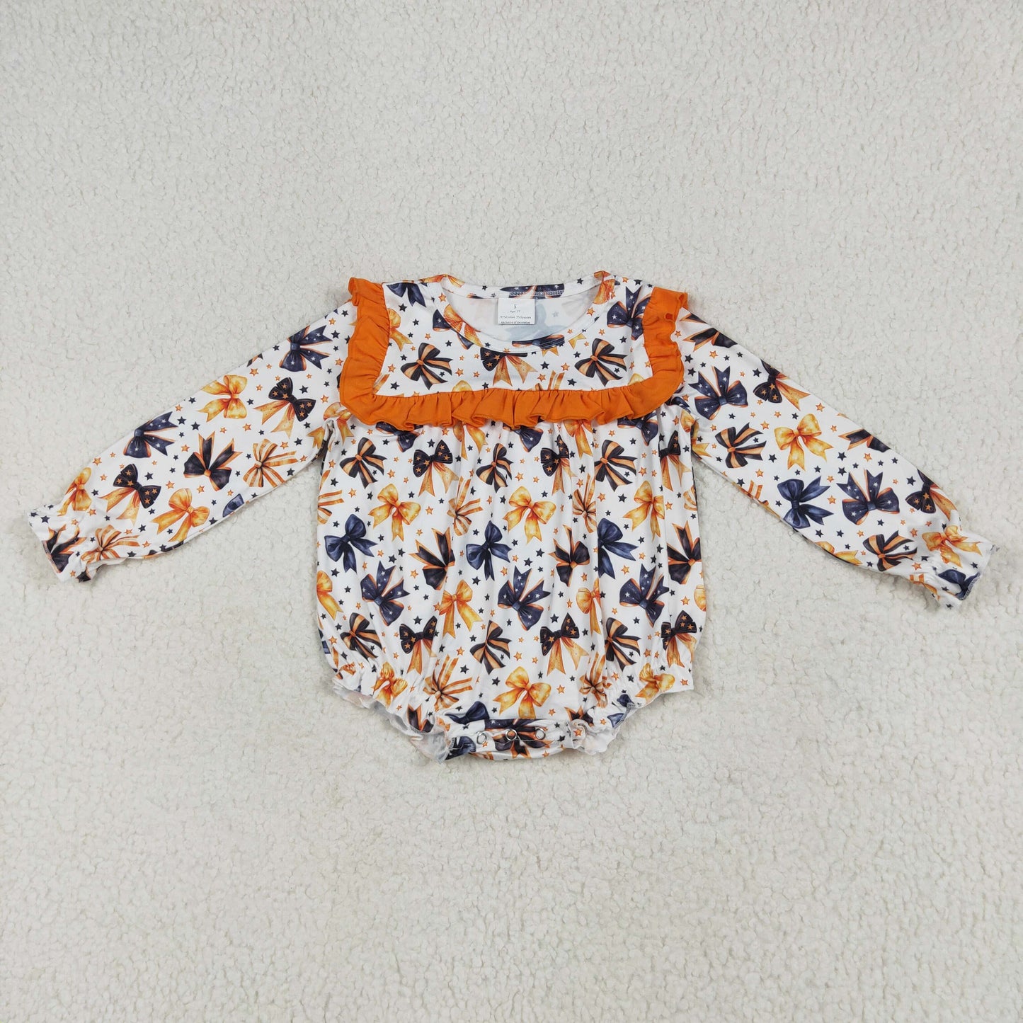 RTS Sibling baby girls clothes halloween bow long Sleeve pants sets and rompers
