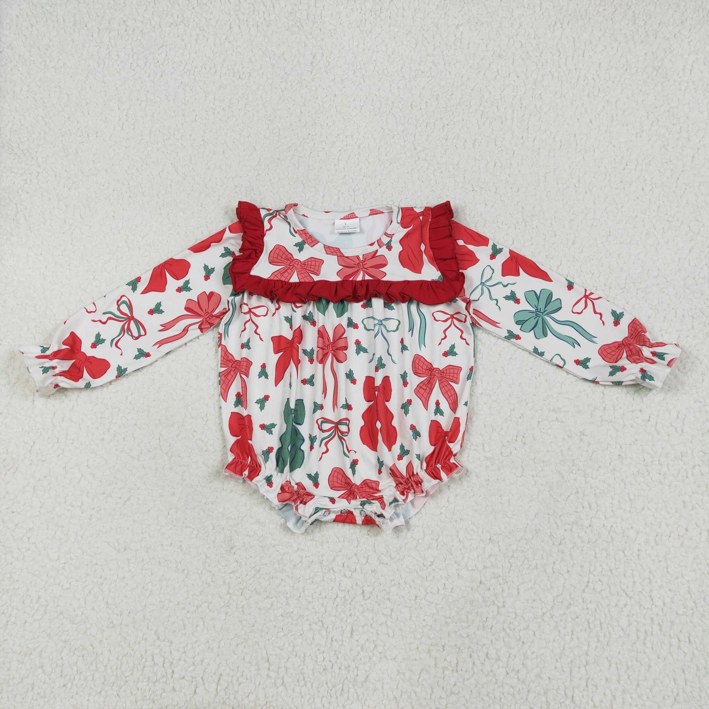 RTS Sibling baby girls clothes Christmas long Sleeve pants sets and dress and rompers