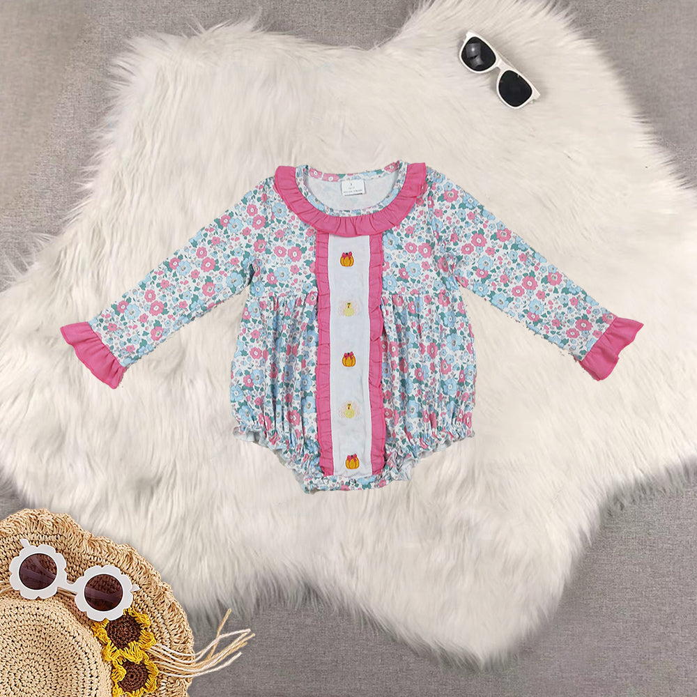 RTS Sibling baby girls clothes halloween thanksgiving embroidery long Sleeve pants sets and dress and rompers