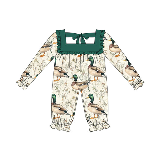 no moq LR2227 pre-order baby girl clothes duck long sleeve romper-2025.5.17