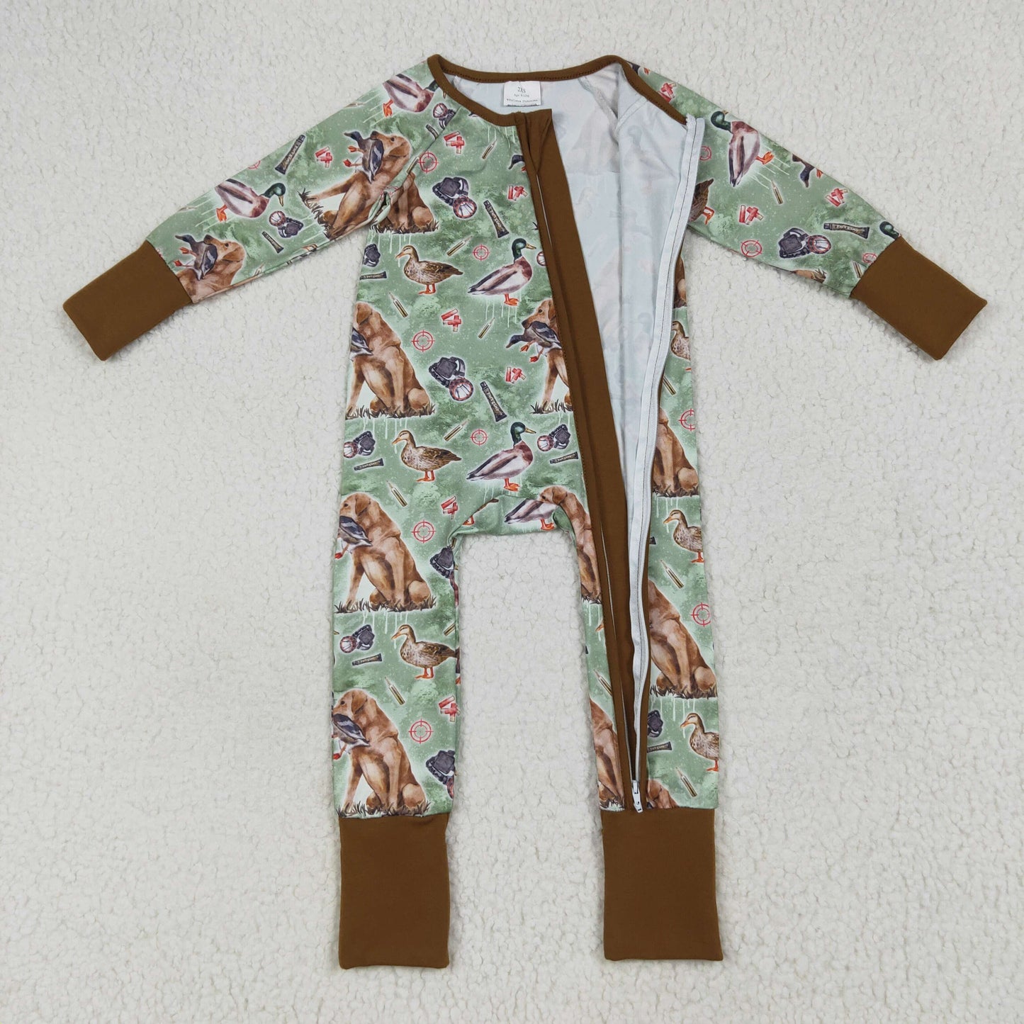 RTS NO MOQ Sibling Baby boy clothes duck long-sleeve rompers