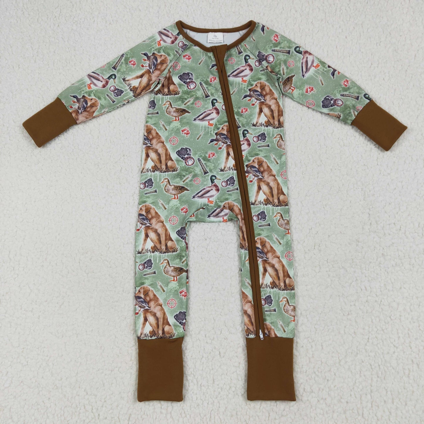 RTS NO MOQ Sibling Baby boy clothes duck long-sleeve rompers