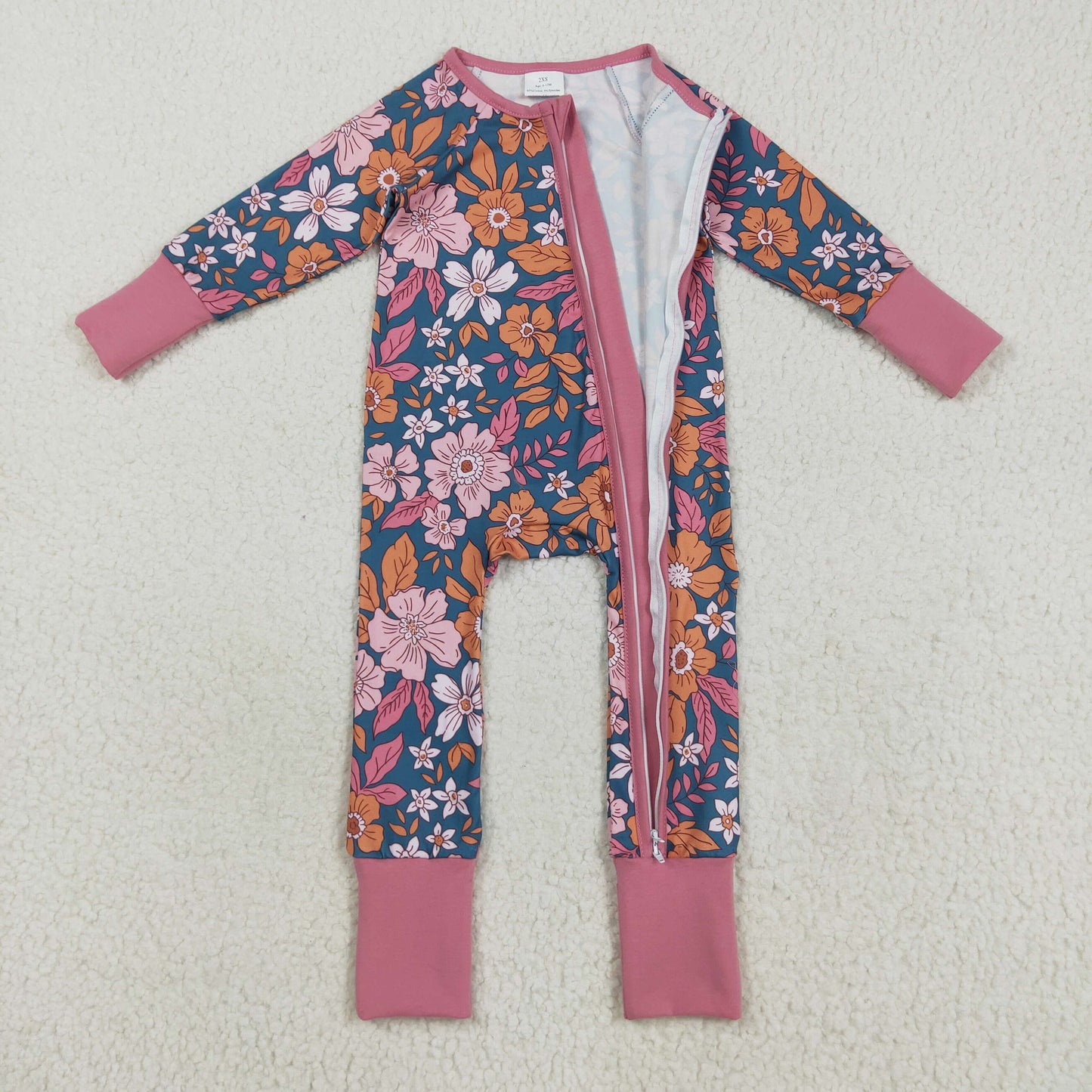 RTS Sibling baby girl clothes floral long Sleeve pants sets and rompers
